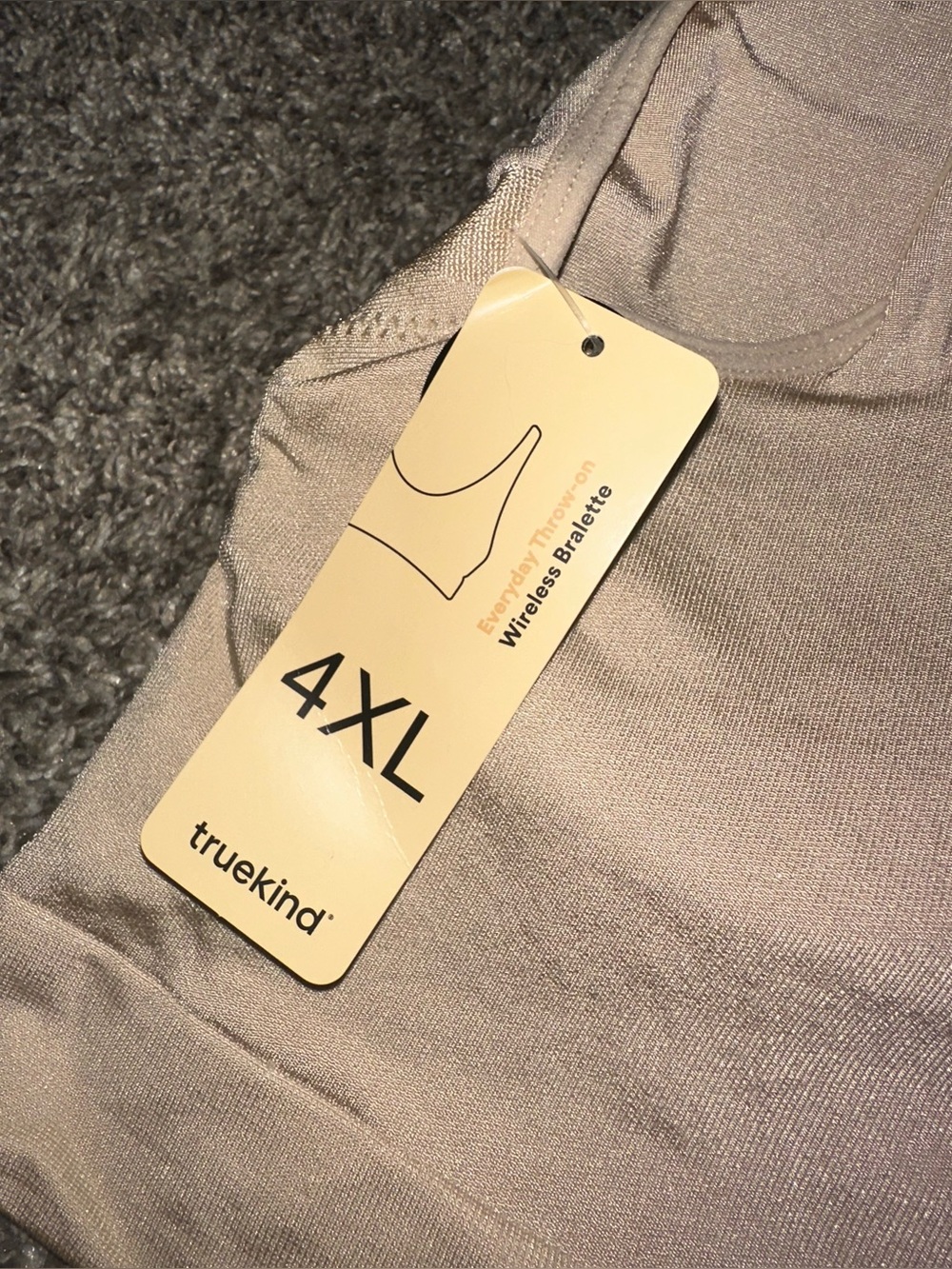 NEW Shapermint Truekind® Everyday Throw-On Wireless Bralette 4XL 4X Chai - Picture 11 of 11